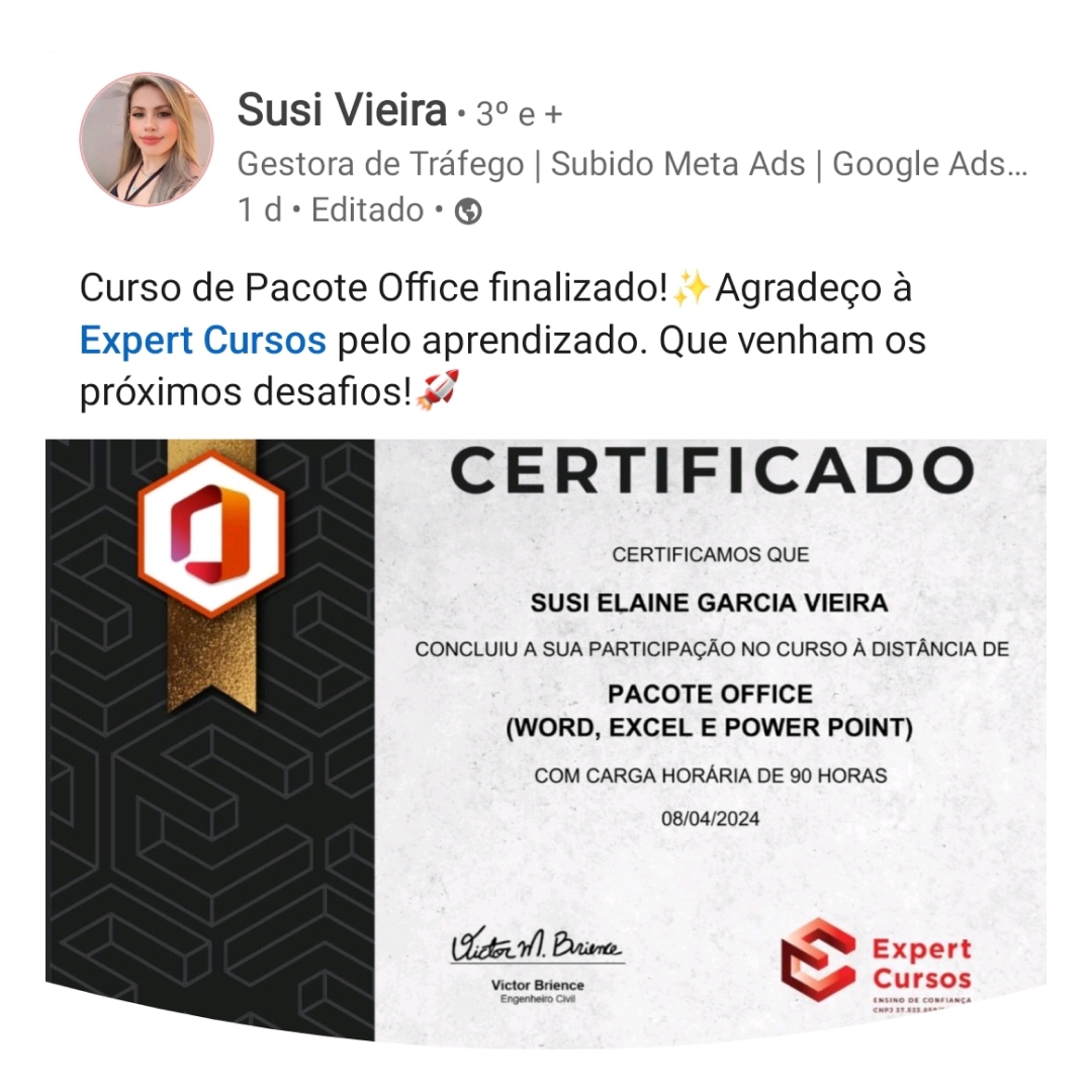 Expert Cursos Facebook ad: Nossos alunos estão conquistando novos resultados com o…