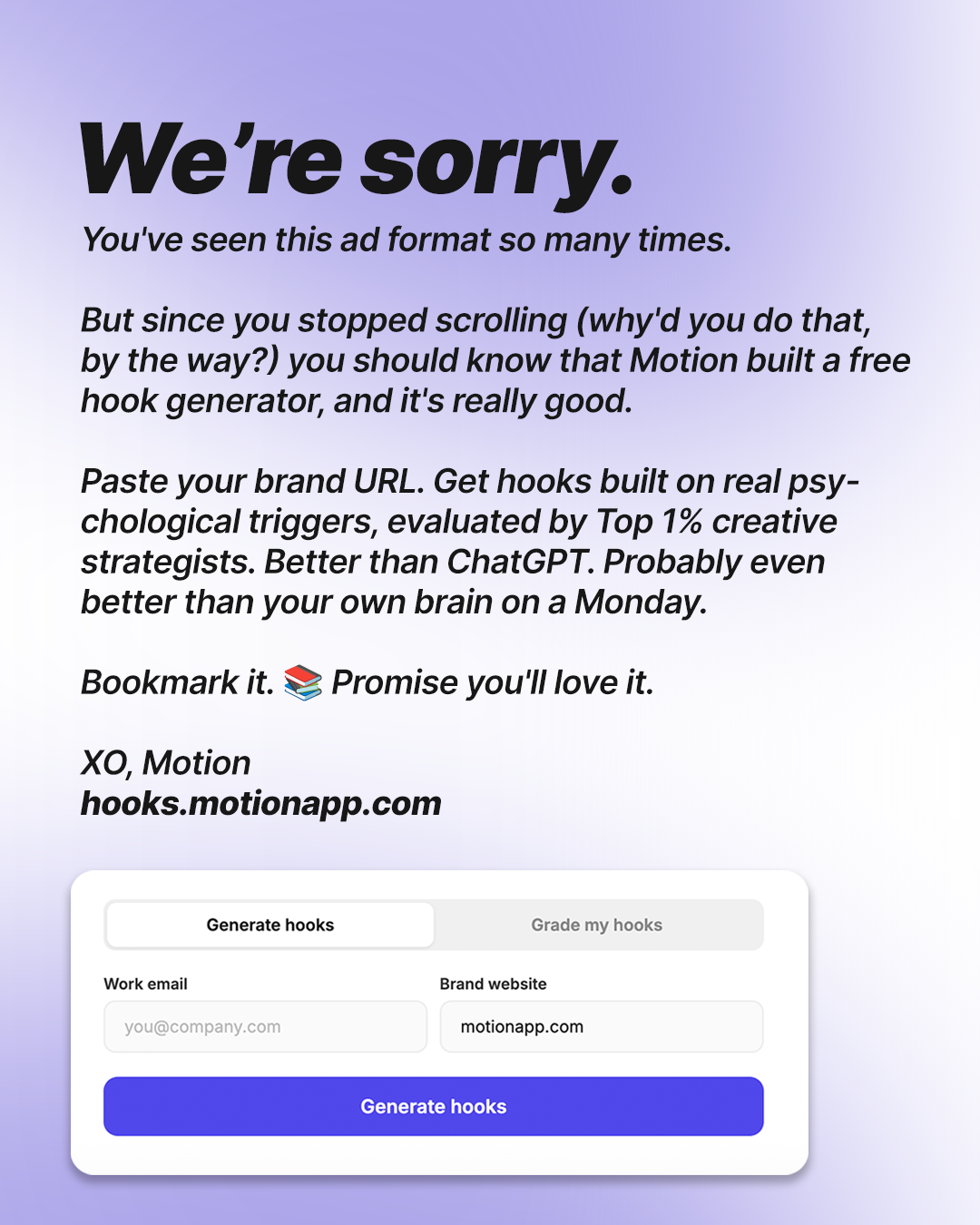 Motion Facebook ad