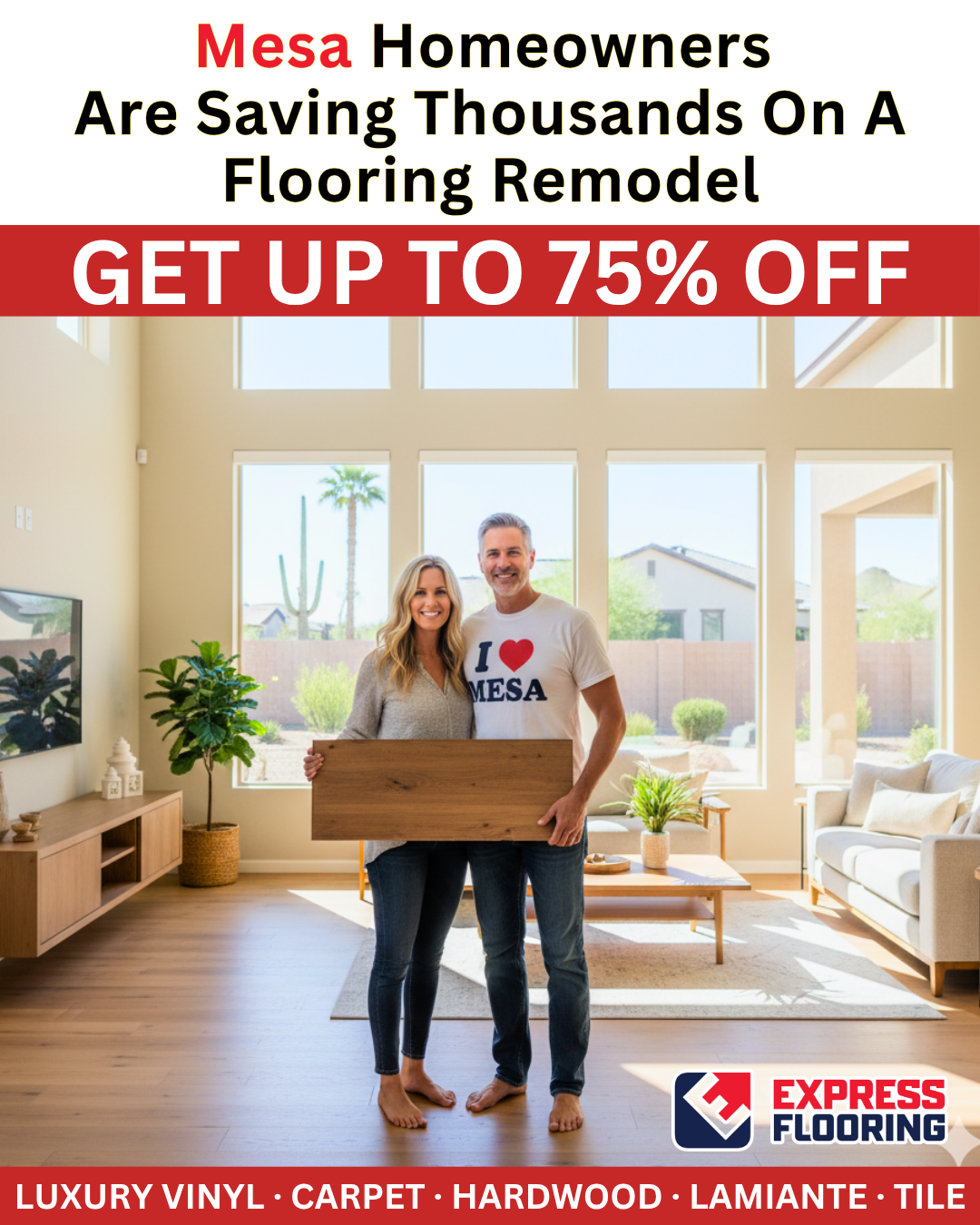 Express Flooring Facebook ad