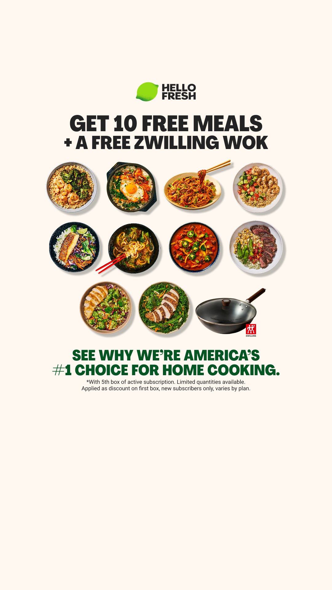HelloFresh Facebook ad