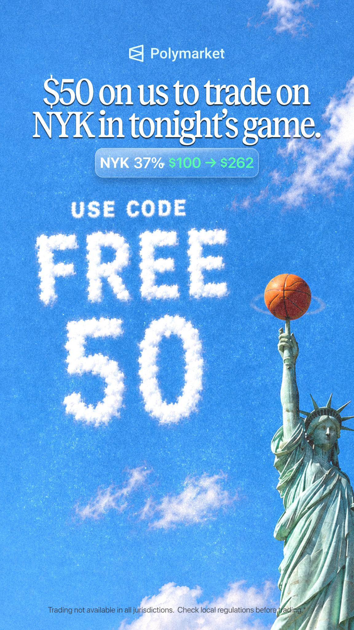 Polymarket Sports Facebook ad from Jun 2, 2026