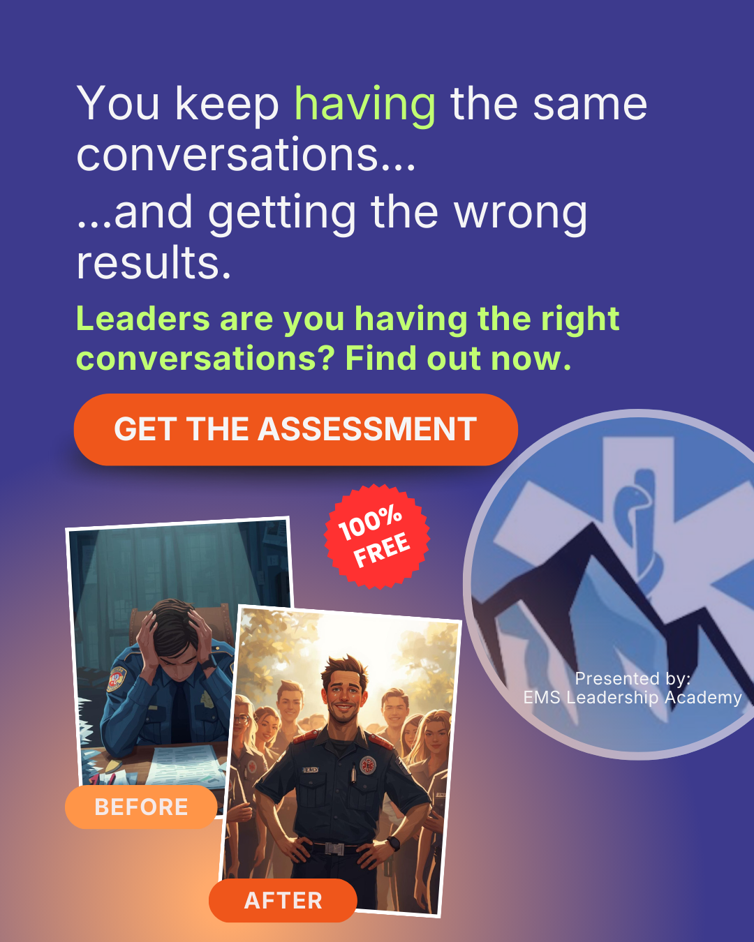 EMS Leadership Academy Facebook ad