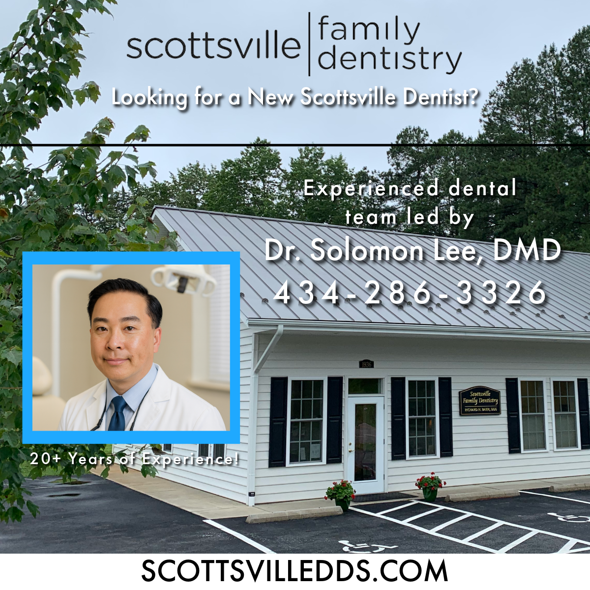 Scottsville Family Dentistry Facebook ad: Looking for a new Scottsville dentist?
