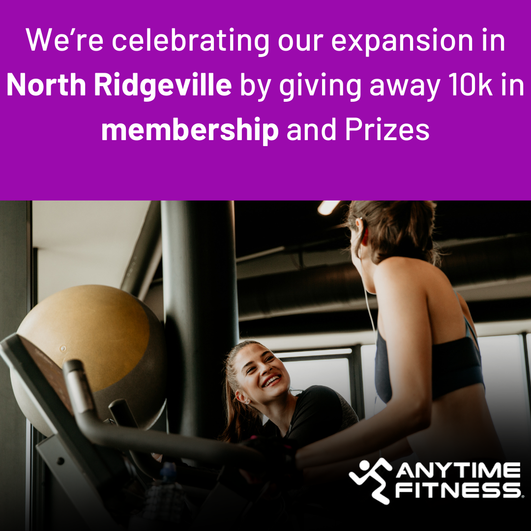 Anytime Fitness North Ridgeville Facebook ad: ๐๐ฎ๐ซ๐ง ๐
๐๐ญ & ๐๐๐ ๐๐๐!