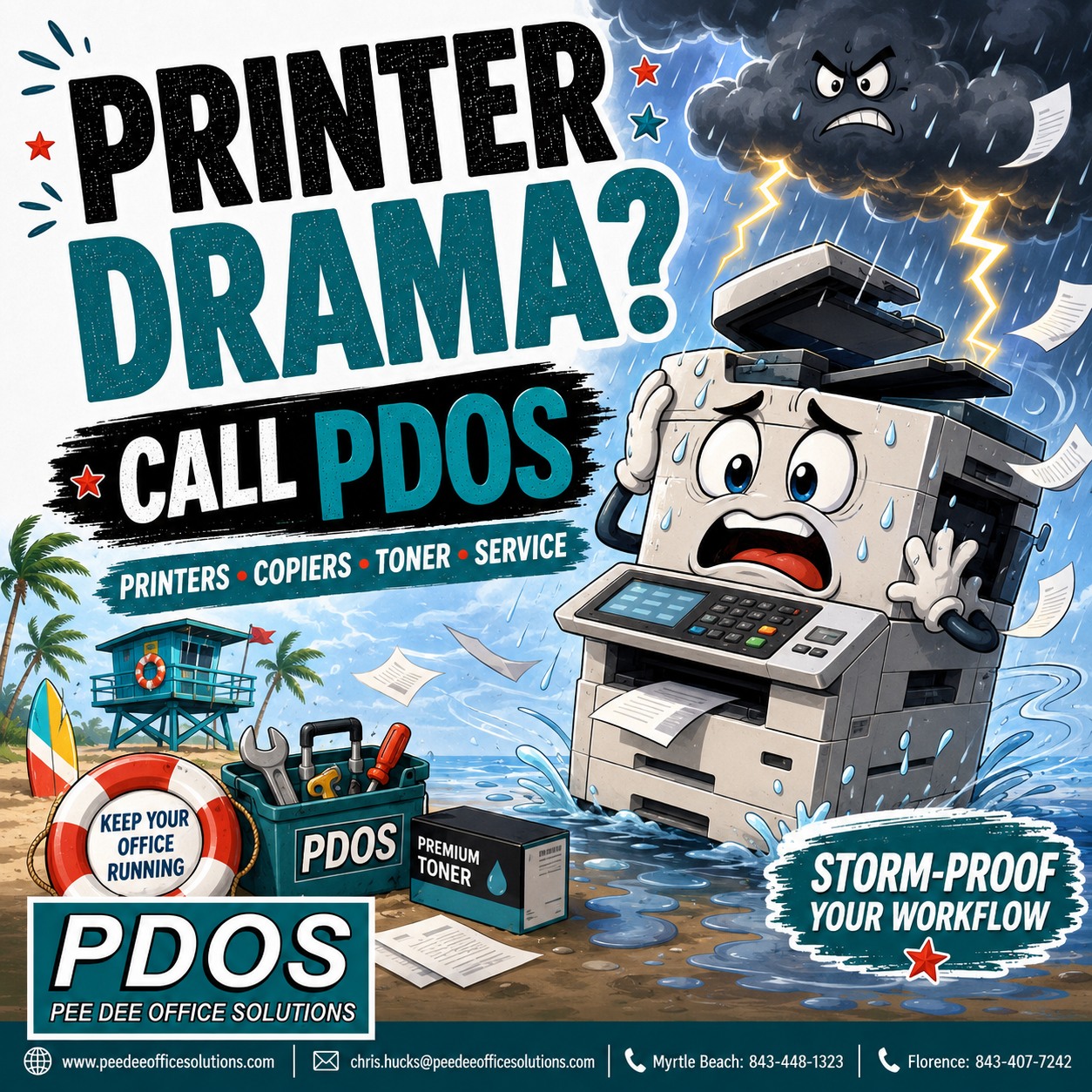 PEE DEE OFFICE SOLUTIONS Facebook ad: Home | Pee Dee Office Solutions Copiers Printing