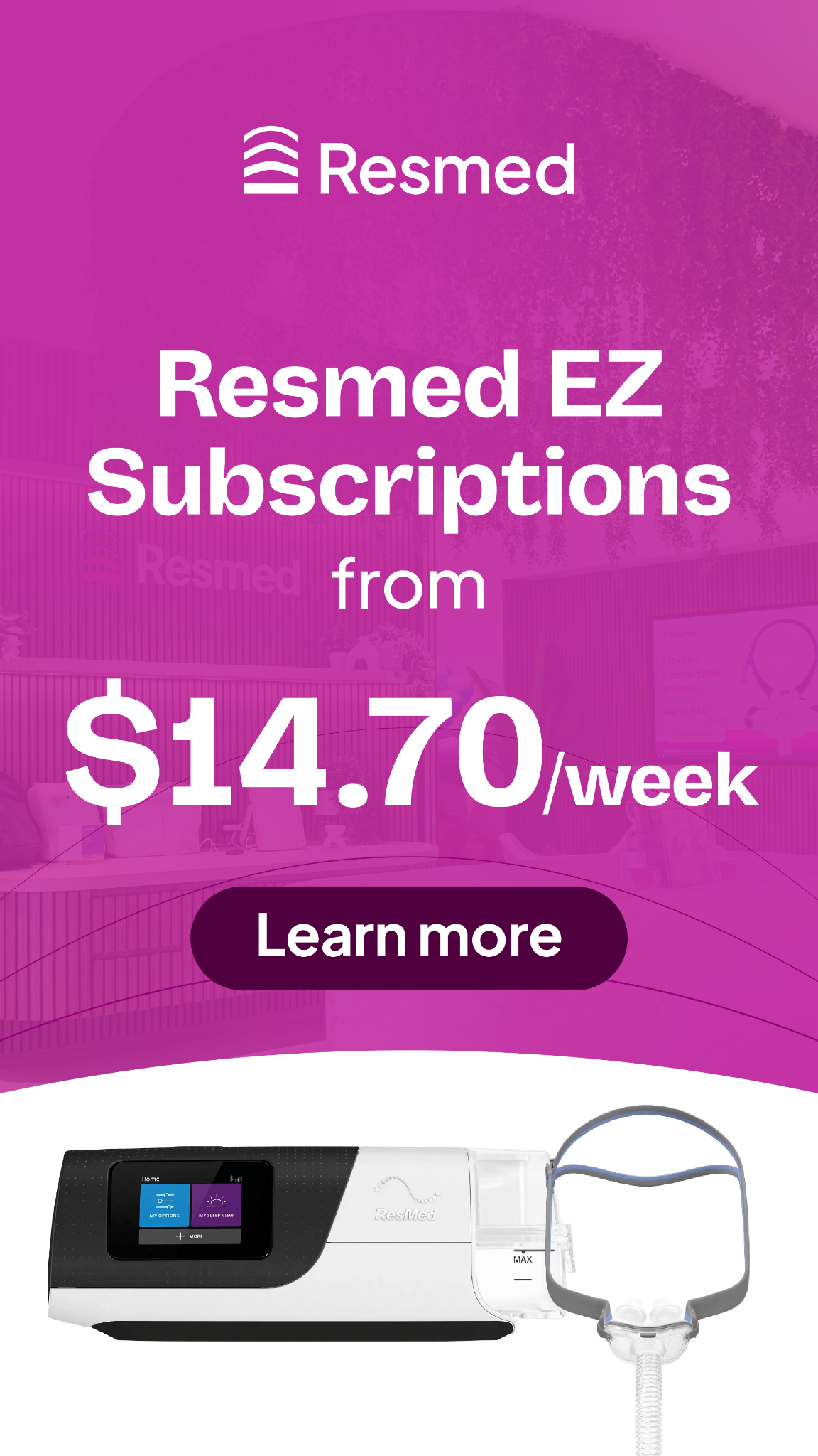 Resmed Facebook ad