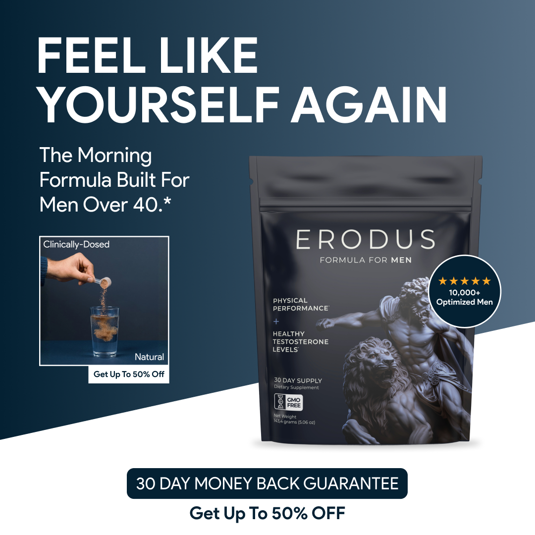 Erodus Formula For Men Facebook ad