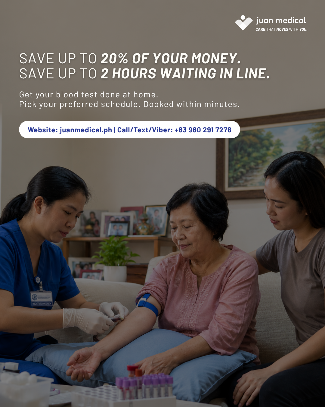 Juan Medical Facebook ad: Blood Work, Blood Test Package, Juan Medical