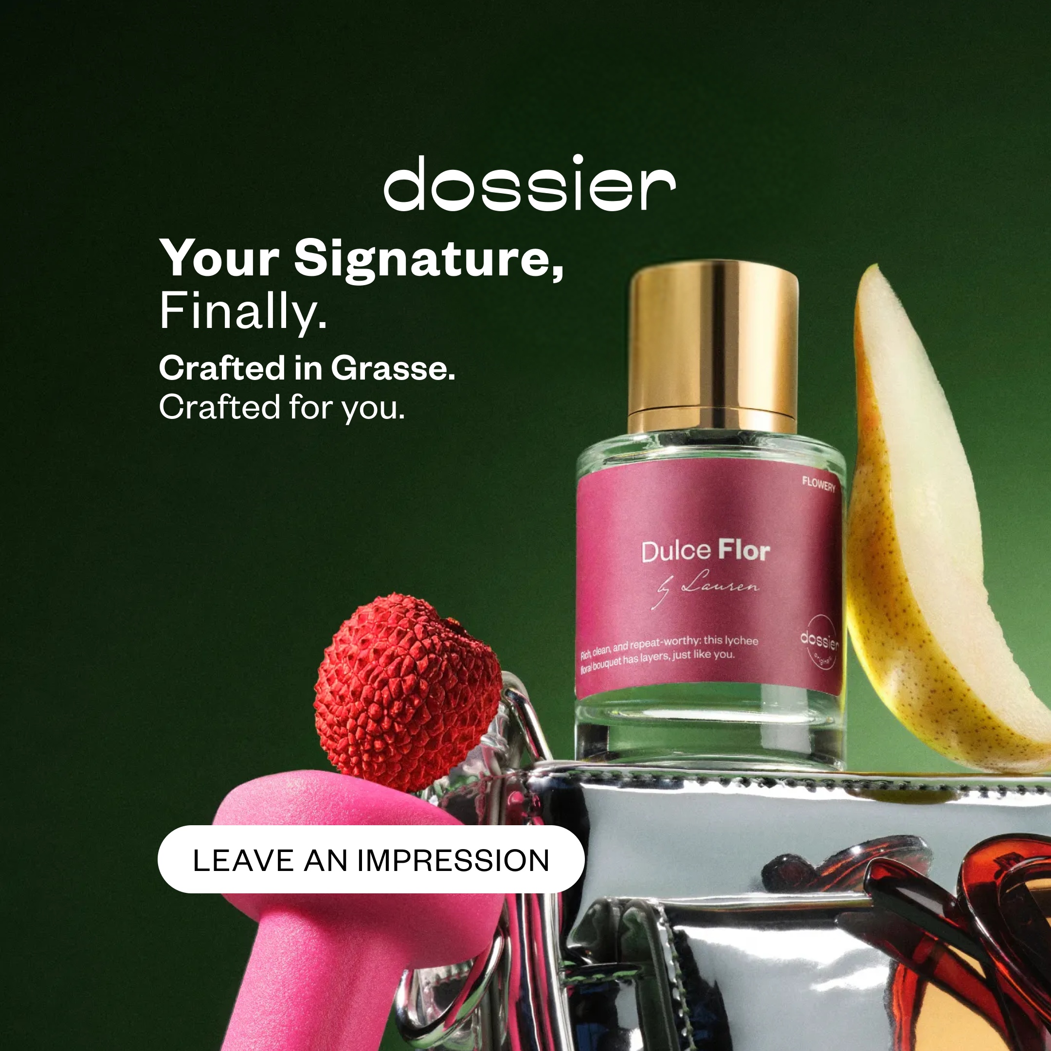 Dossier Facebook ad: Find your new favorite scent