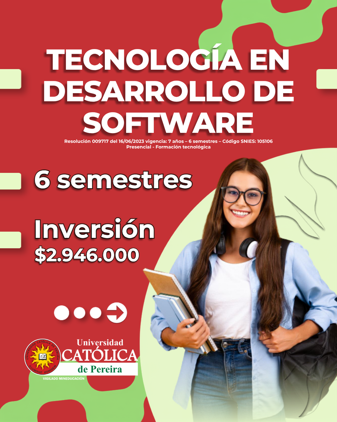 Universidad Católica de Pereira Facebook ad: Si te interesa la programación, las aplicaciones, las…