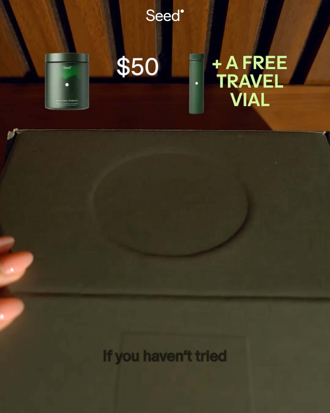 Seed Facebook ad: Bloat Less, Feel Better with DS-01