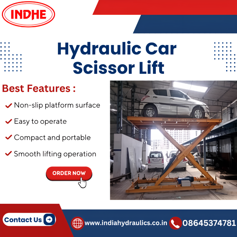 India Hydraulics & Elevators Facebook ad: Lift Your Work to New Heights!