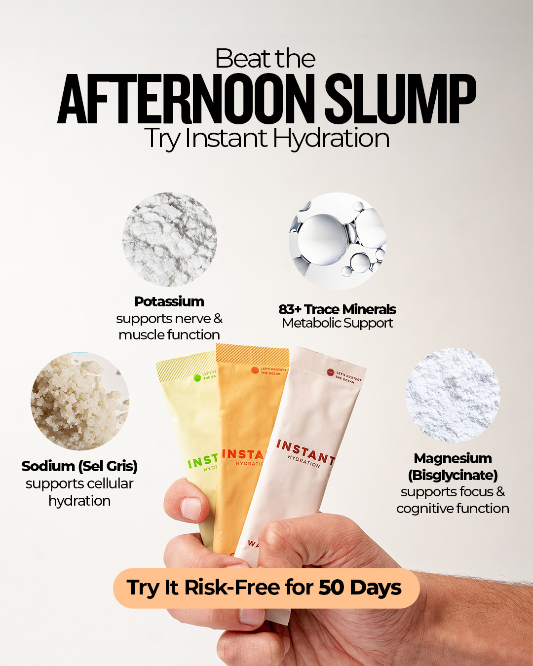 Instant Hydration Facebook ad