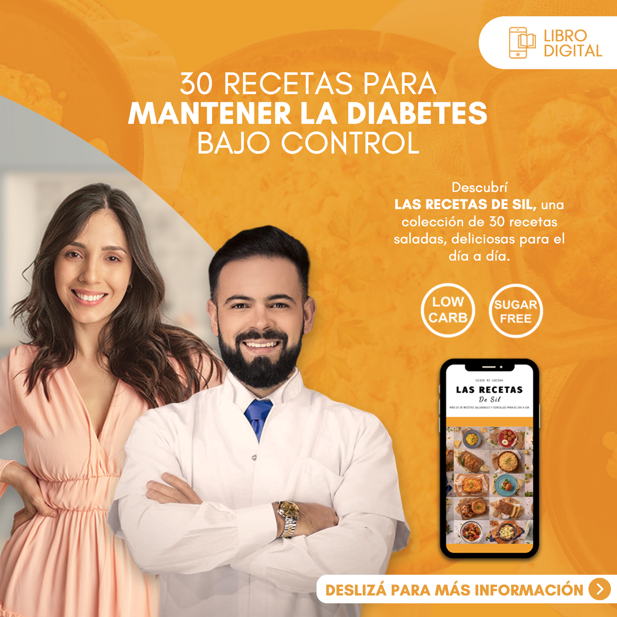 Silvia Romero Facebook ad: Transformá tu salud con Las Recetas de Sil