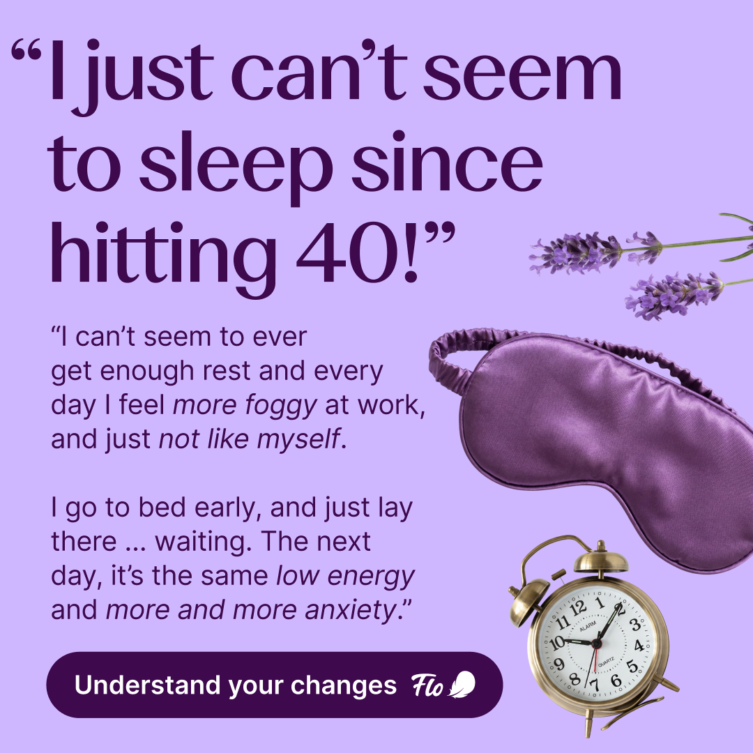 Flo Health App Facebook ad: Try Flo and never look back