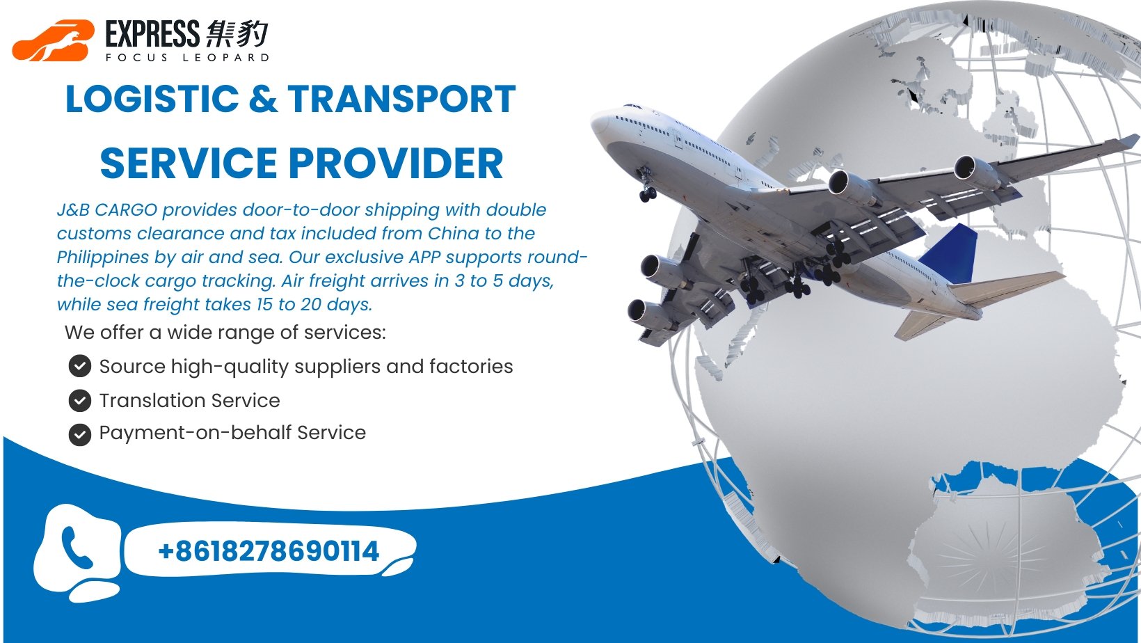 J&B Cargo-集豹国际 Facebook ad: J&B CARGO provides door-to-door shipping with double…