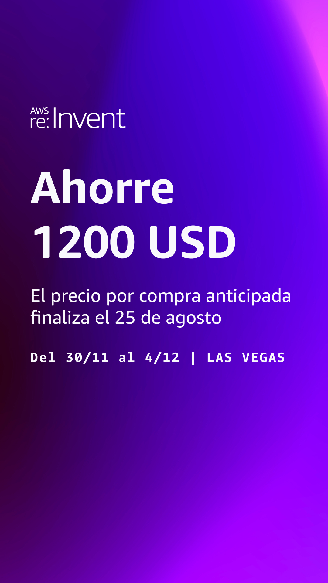 Amazon Web Services Facebook ad