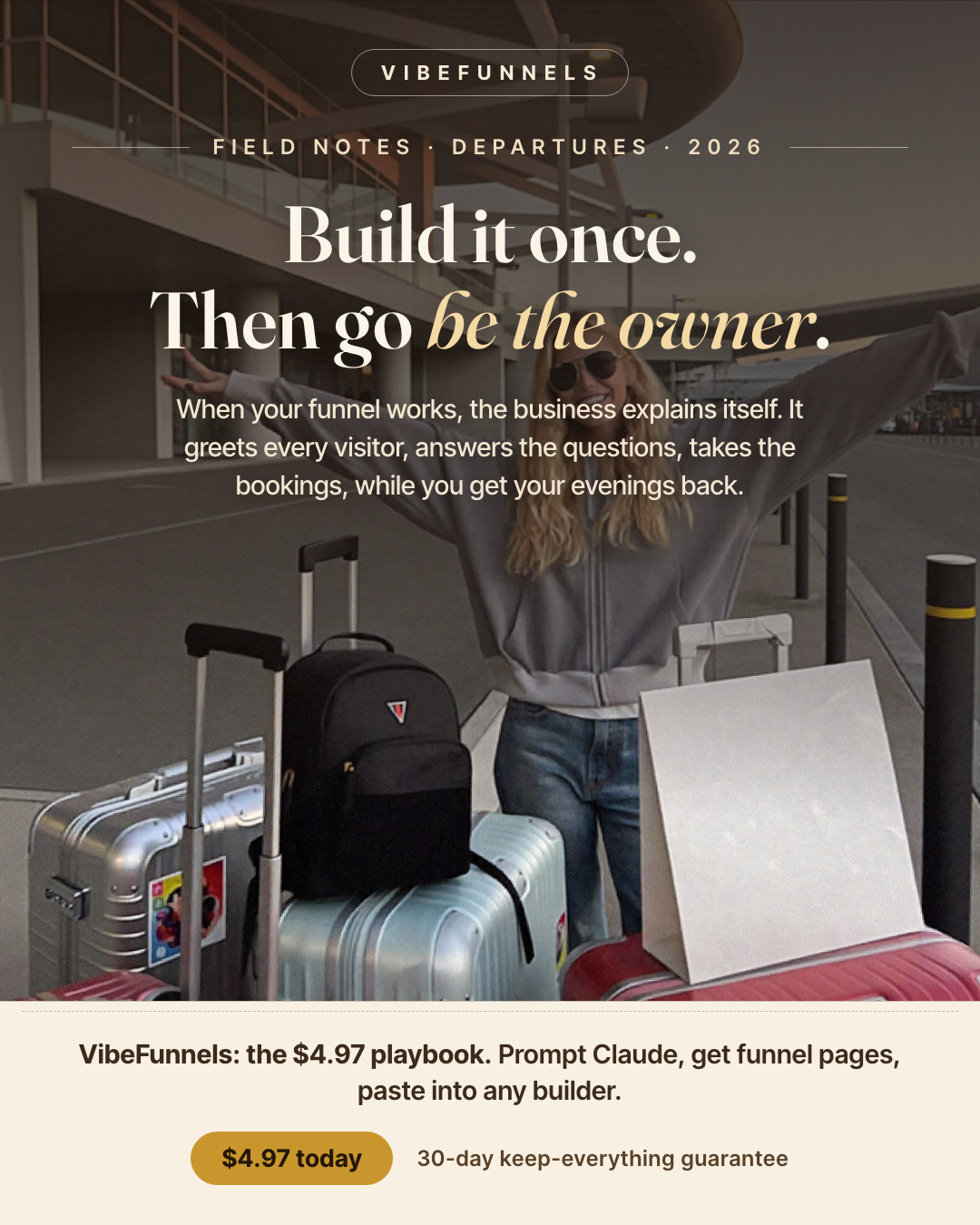 VibeFunnels Facebook ad