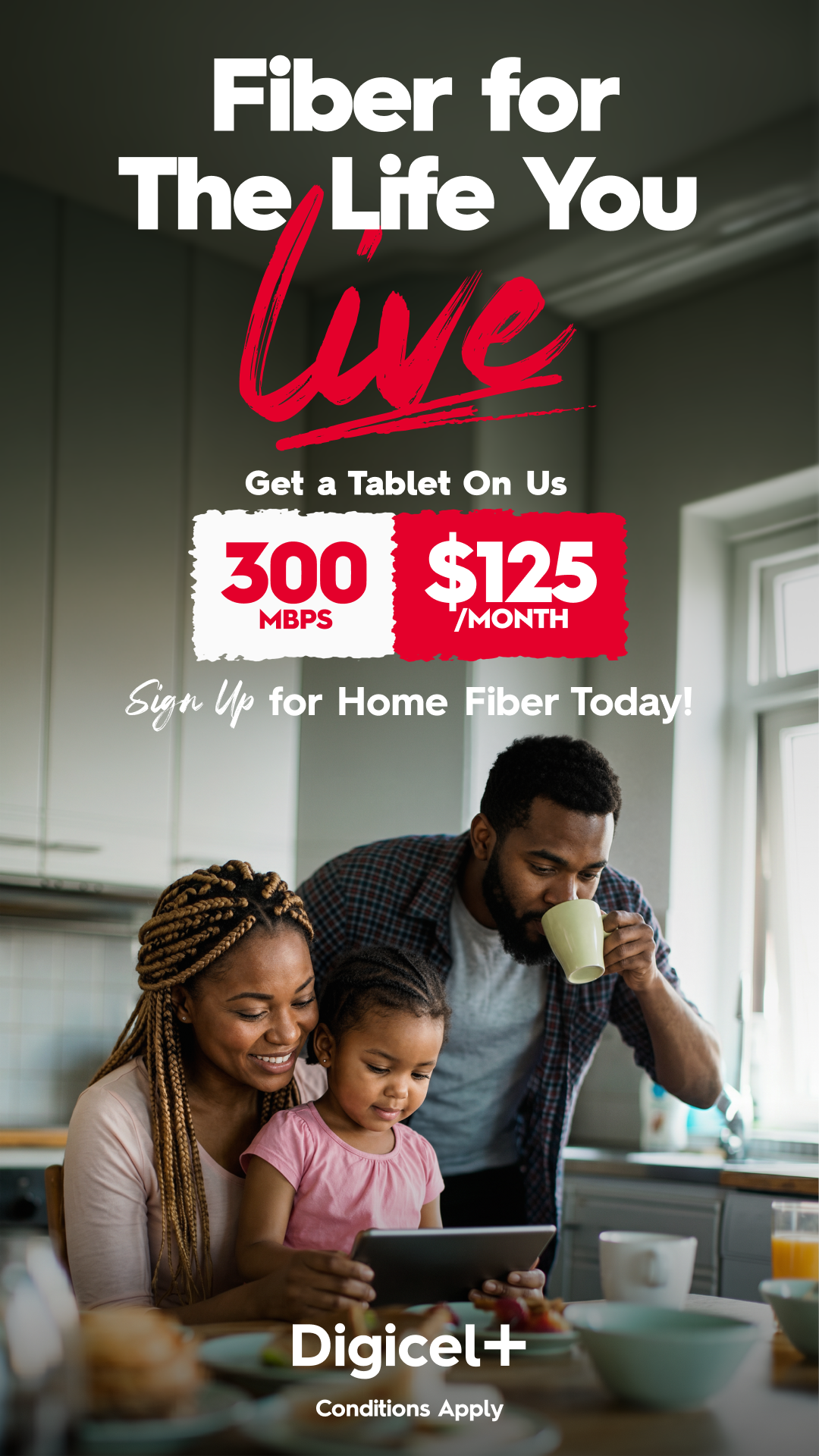 Digicel Facebook ad from Jul 17, 2026