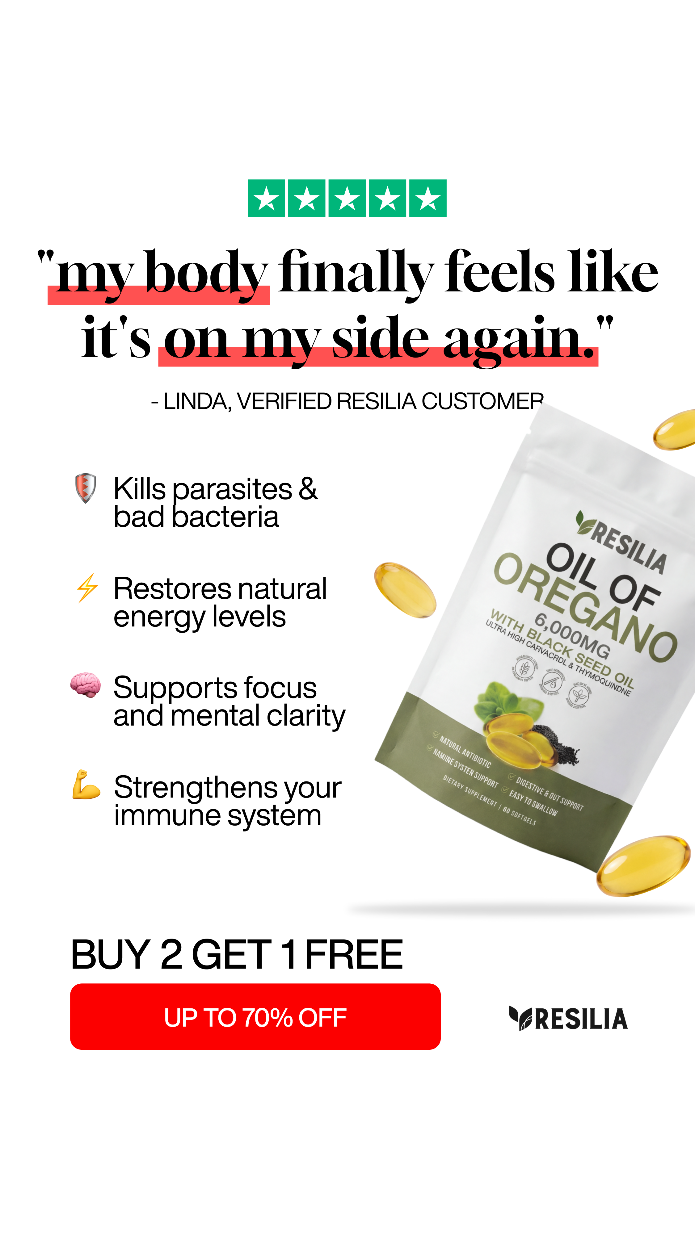 TryResilia Facebook ad
