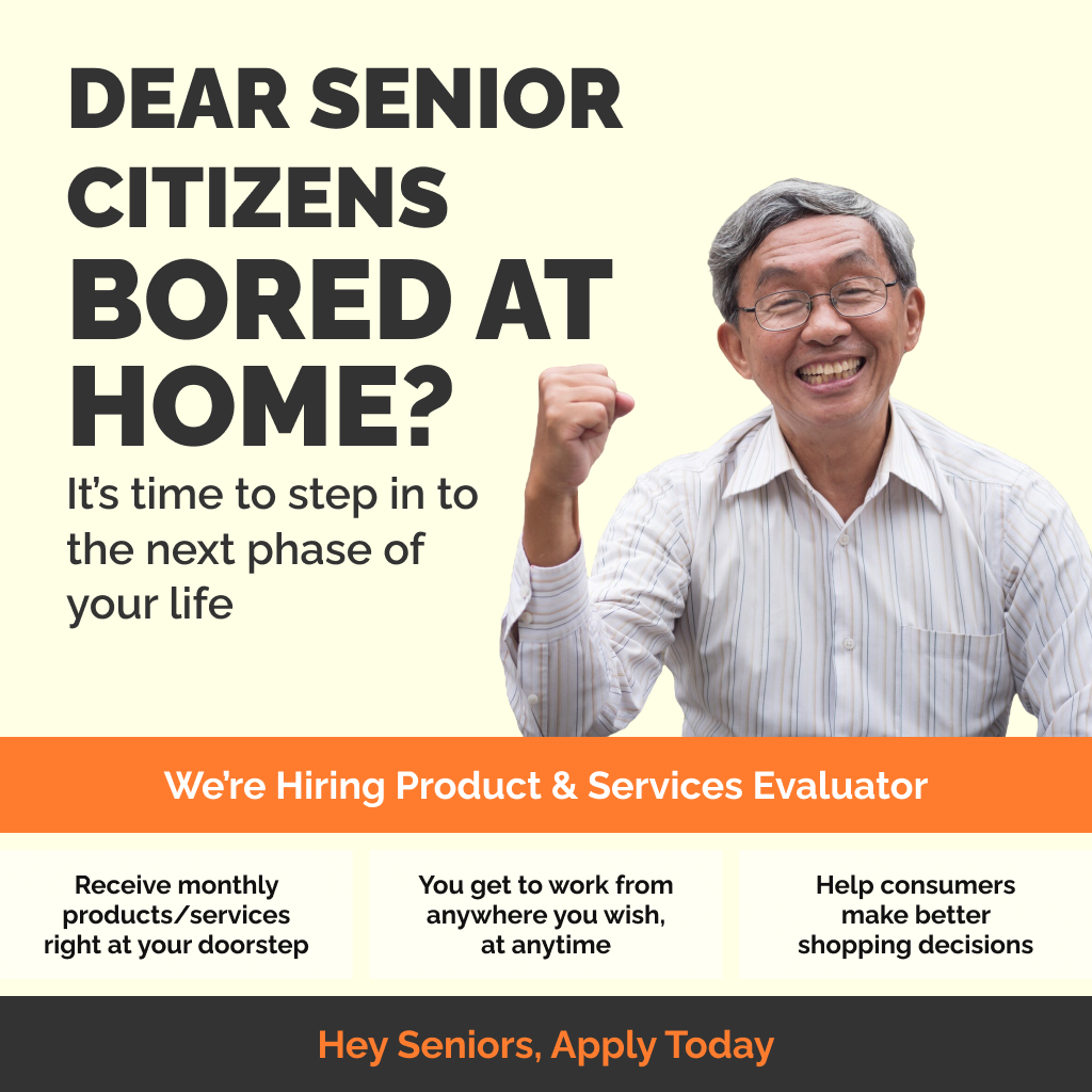 FavBrand Facebook ad: Hiring Seniors: Product & Services Evaluator