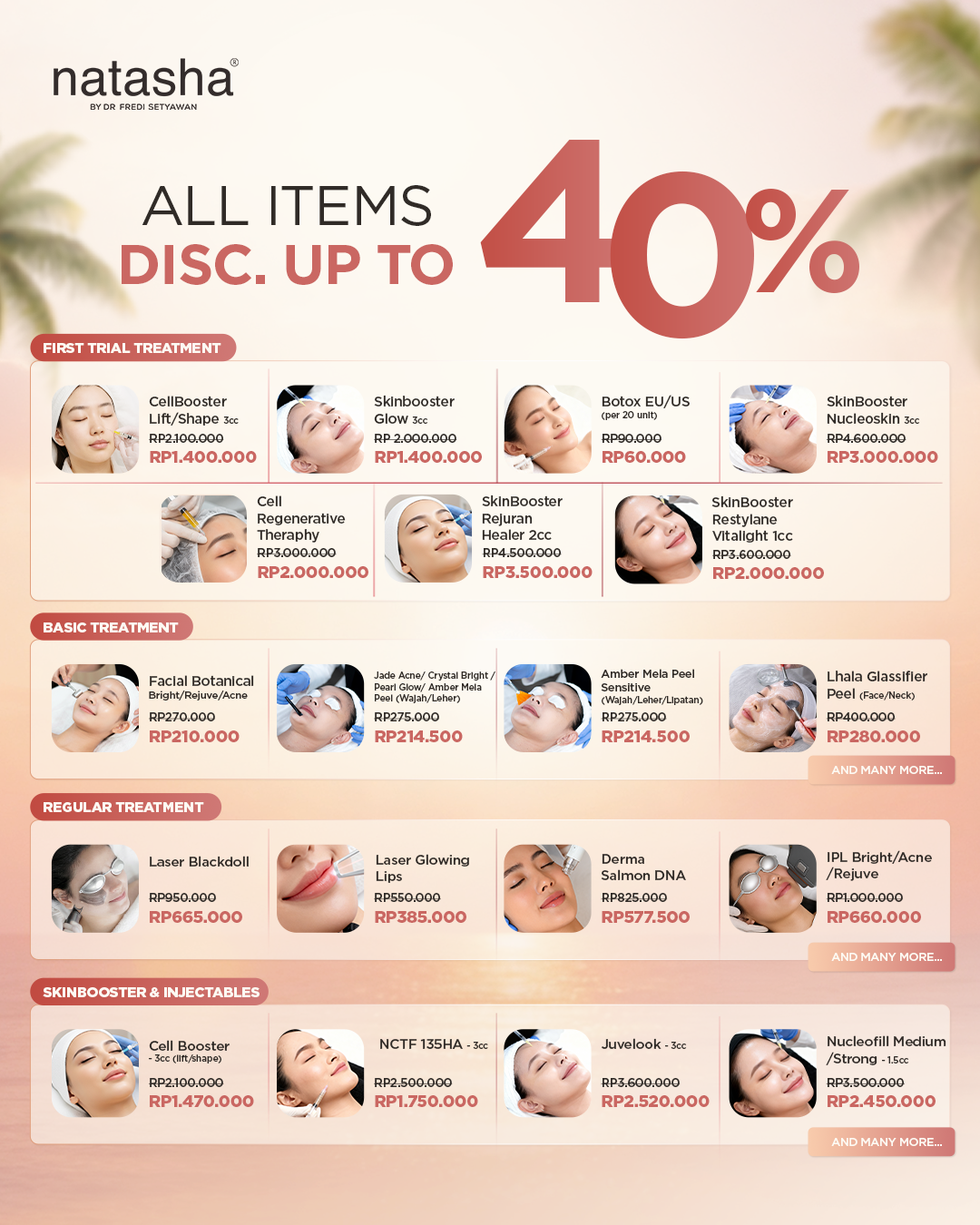 Natasha Skin Clinic Center Facebook ad