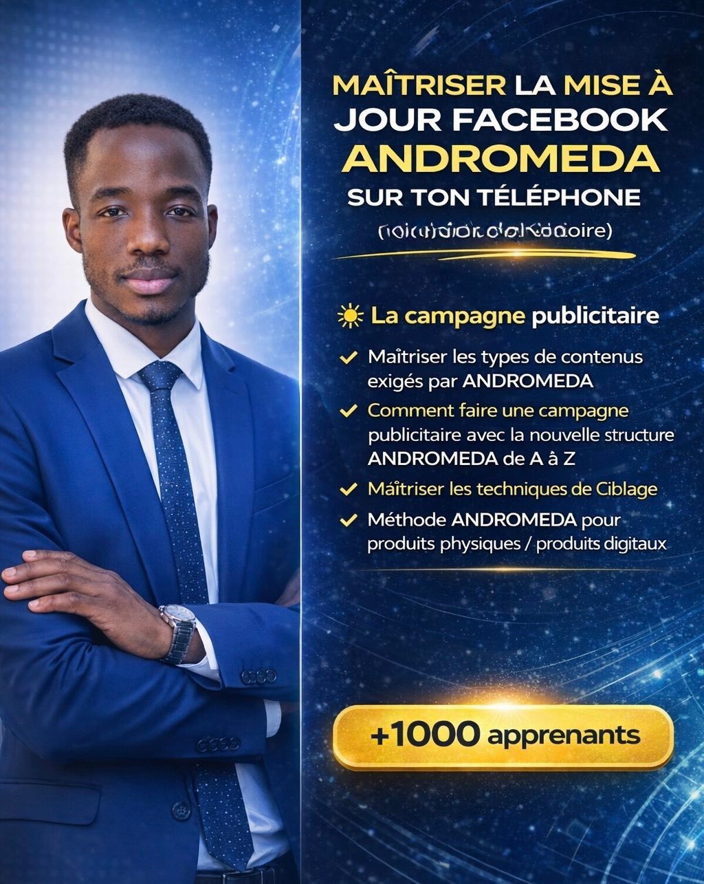PharelL Zia Facebook ad: Arrete de gaspiller ton argent, rejoins nous