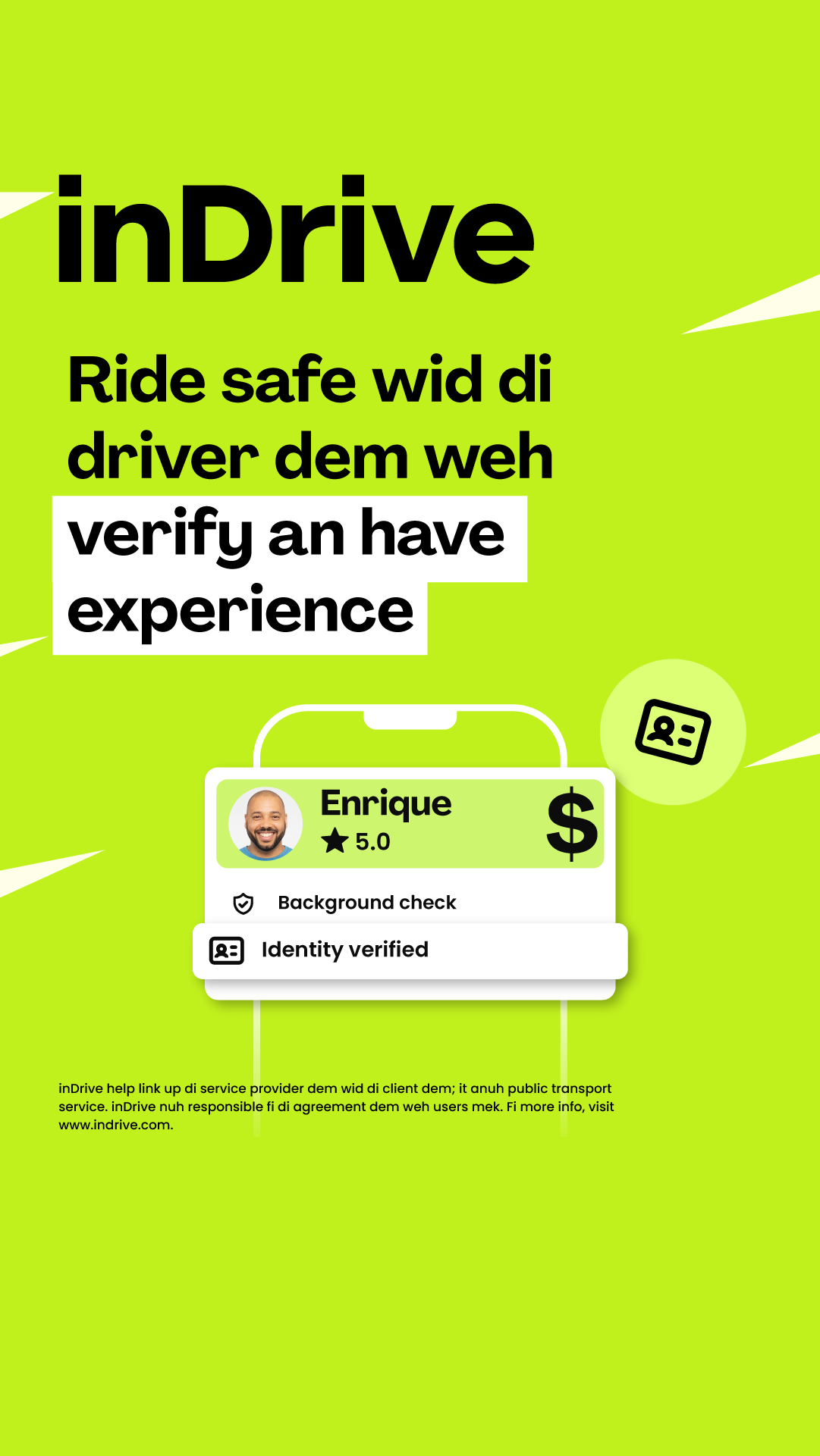 inDrive Facebook ad