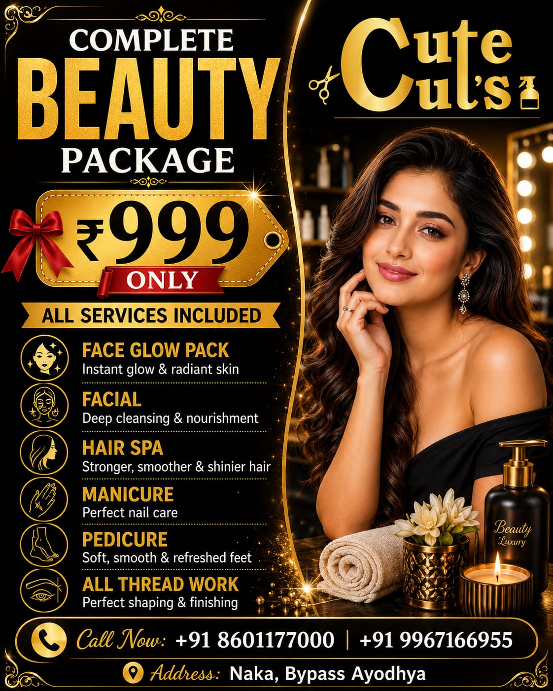 Cute Cuts Unisex Salon Facebook ad