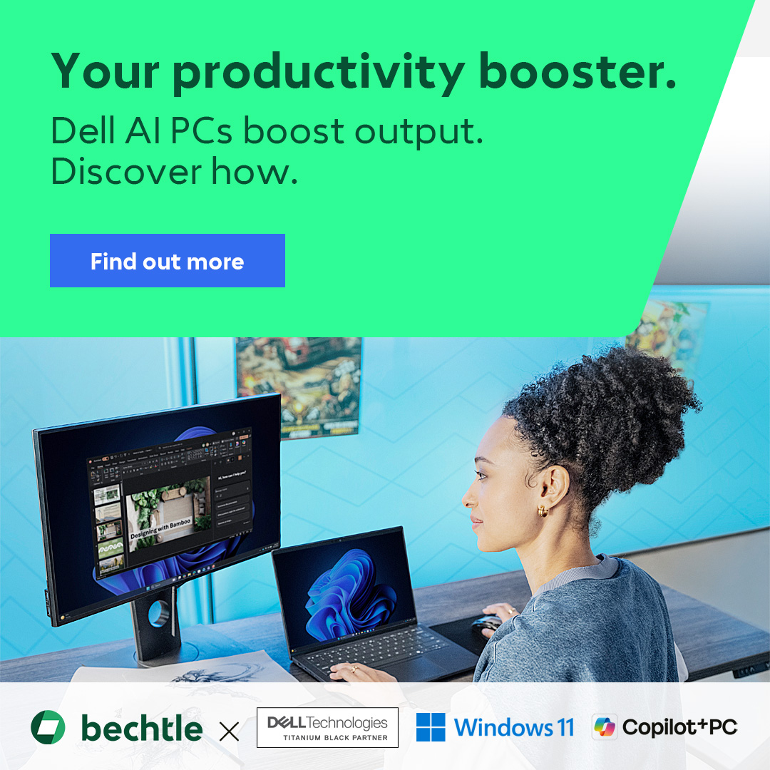 Bechtle Facebook ad: Benefits of integrated AI.