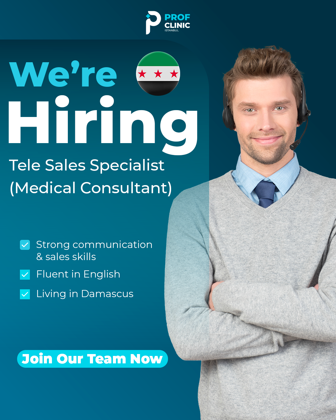 Prof Clinic Global Facebook ad: Join our team