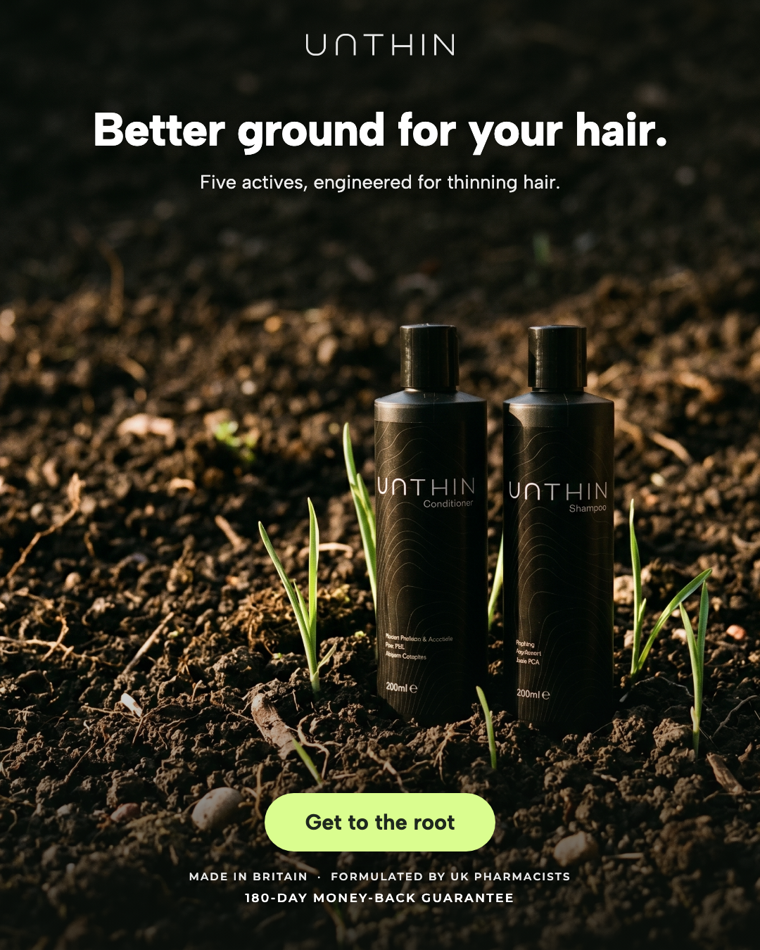 Unthinhair Facebook ad