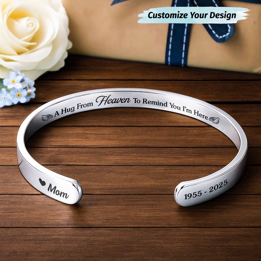 Alma Gems Store Facebook ad: Keep Memories Alive - Personalized Memorial Bracelet with…