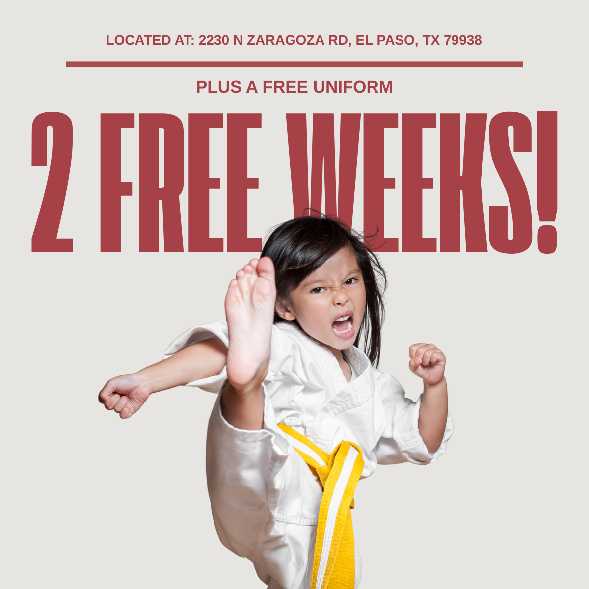 America's Best Karate Facebook ad from Feb 4, 2026