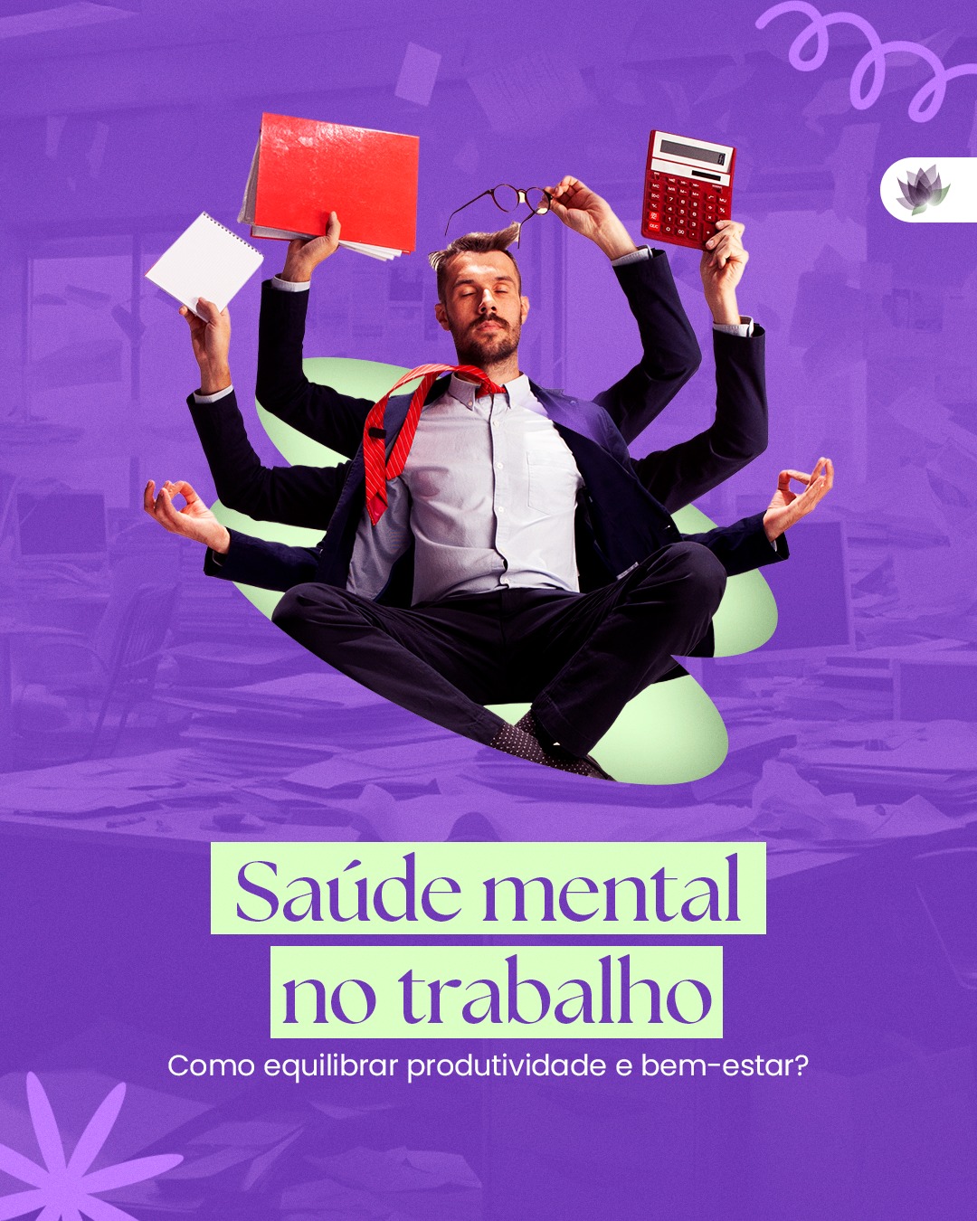 Espaço Equilibrium Facebook ad: A pressão pela produtividade constante e o estresse…