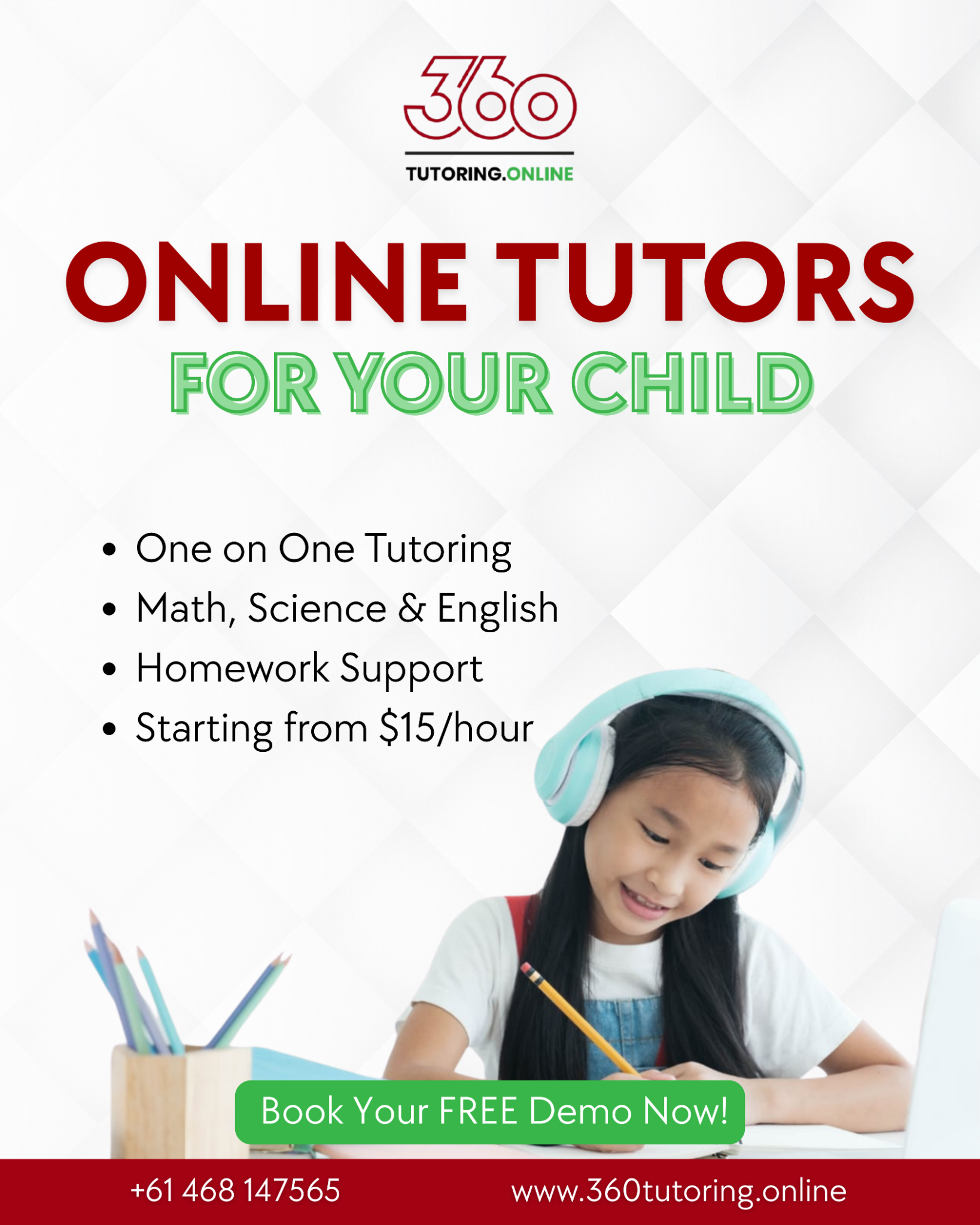 360 Tutoring Online Facebook ad from Mar 11, 2026