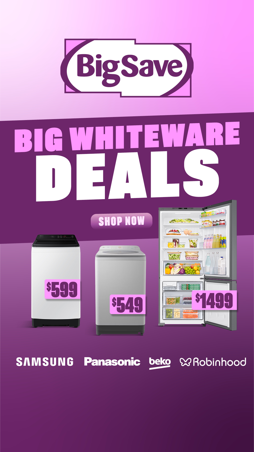 Big Save Facebook ad