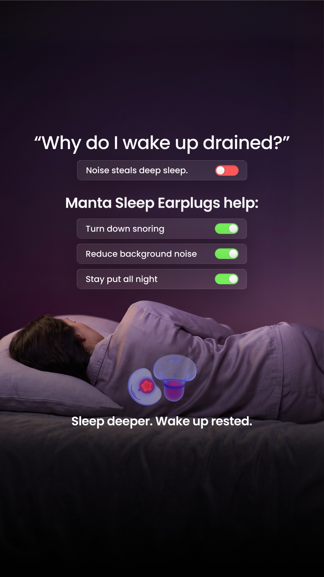 Manta Sleep Facebook ad