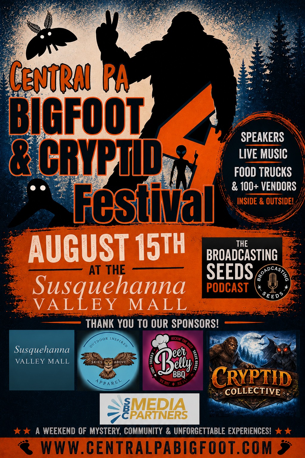 Central Pa Bigfoot & Cryptid Festival Facebook ad: � THE COUNTDOWN IS ON!