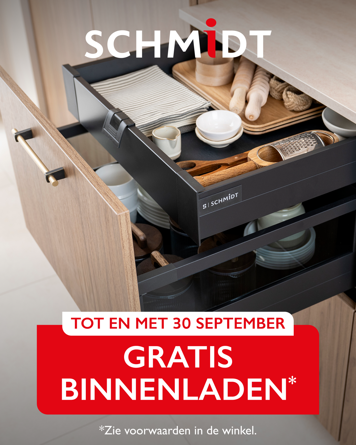 Schmidt Facebook ad: Denk je eraan om je keuken te vernieuwen? Dan is juni het…