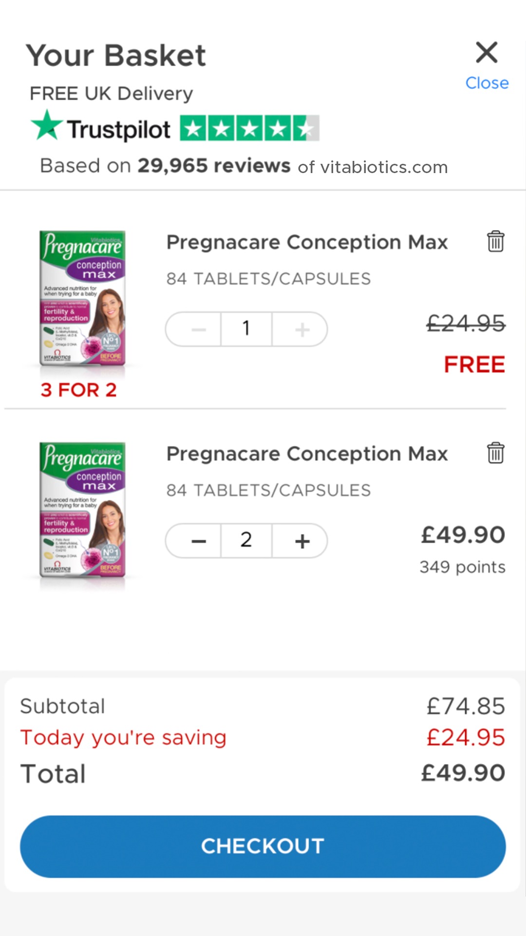 Vitabiotics Facebook ad