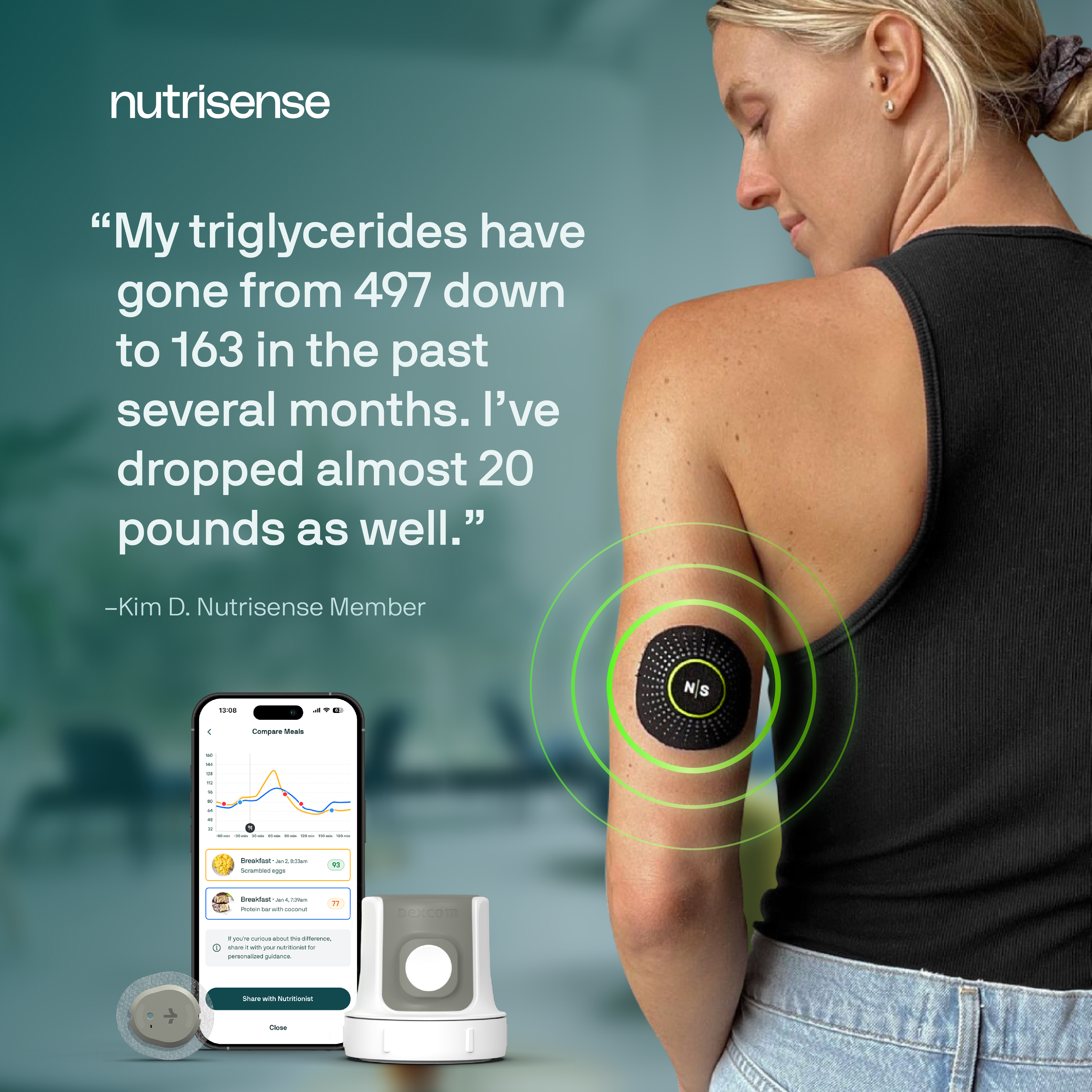 Nutrisense Facebook ad