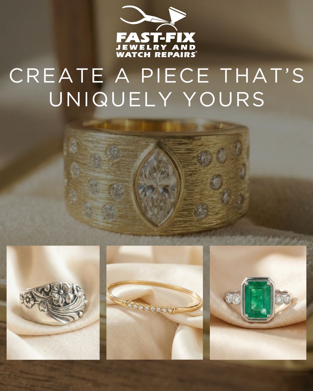 Fast-Fix Jewelry & Watch Repairs Sarasota Facebook ad: The Mall at University Town Center | Fast-Fix Jewelry &…