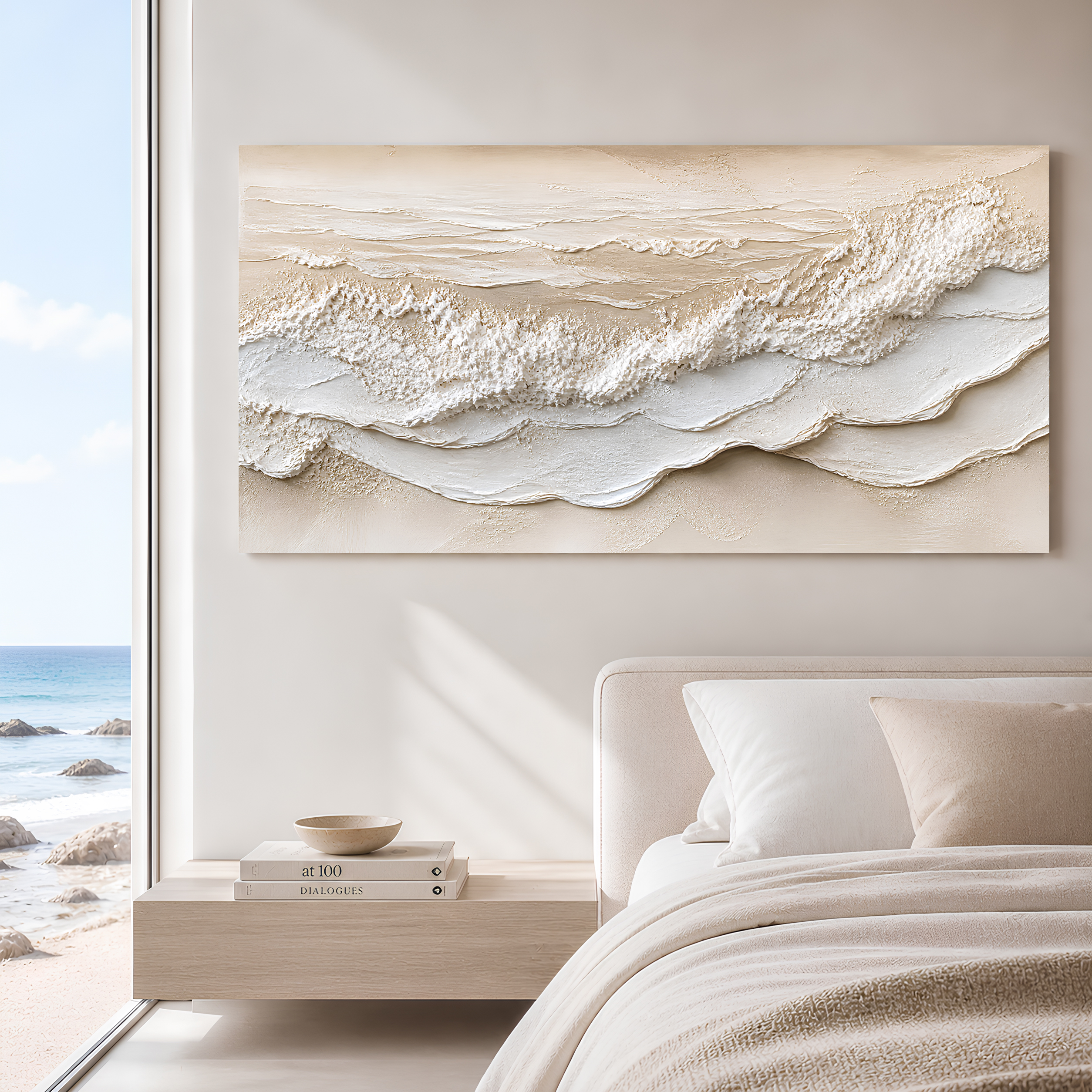 Tailored Canvases - Personalized Art Facebook ad: Coastal Calm Texture | Made in the USA | Ships Fast