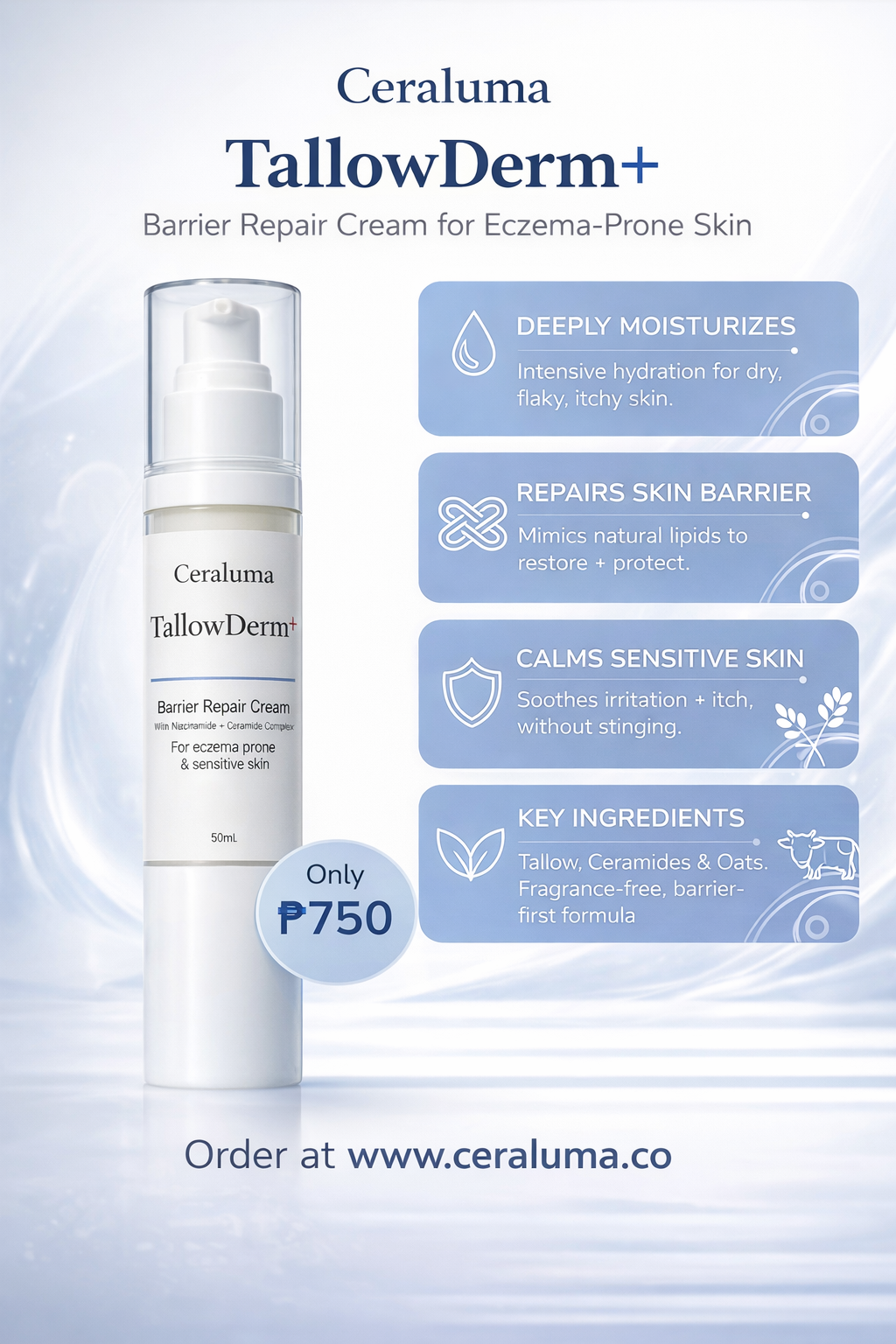 Ceraluma TallowDerm+ Facebook ad