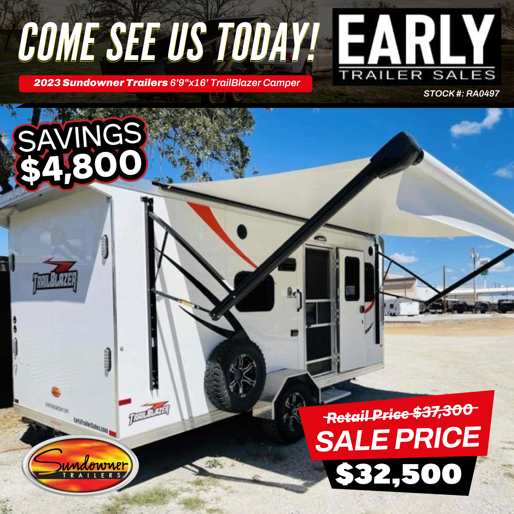 Early Trailer Sales Facebook ad: Need a reliable trailer?