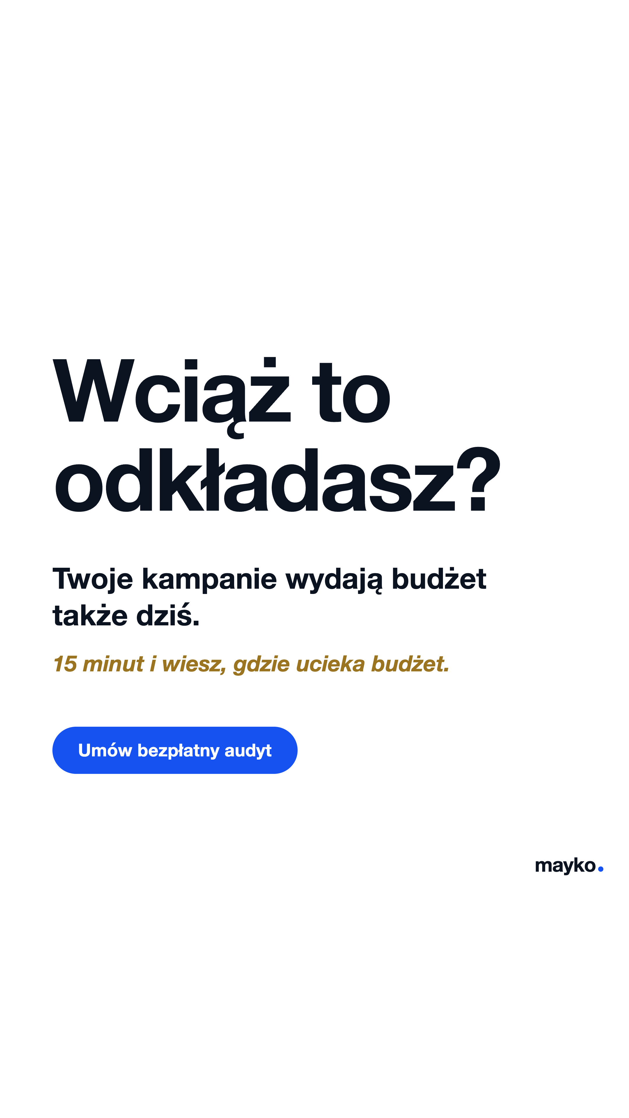 Agencja Mayko Facebook ad