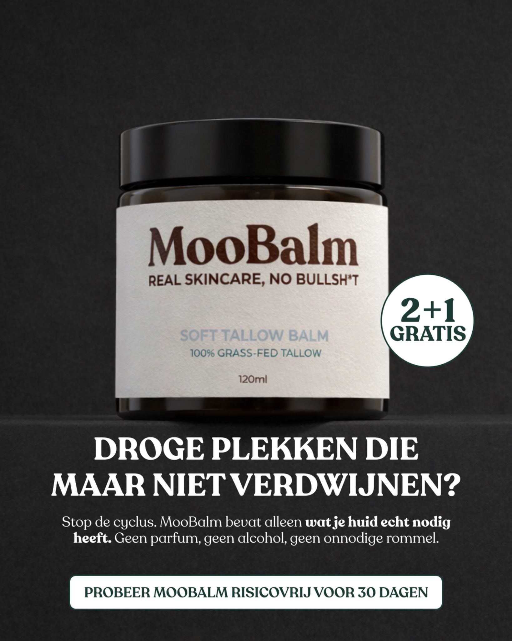 MooBalm Facebook ad: 60.000+ balms verkocht