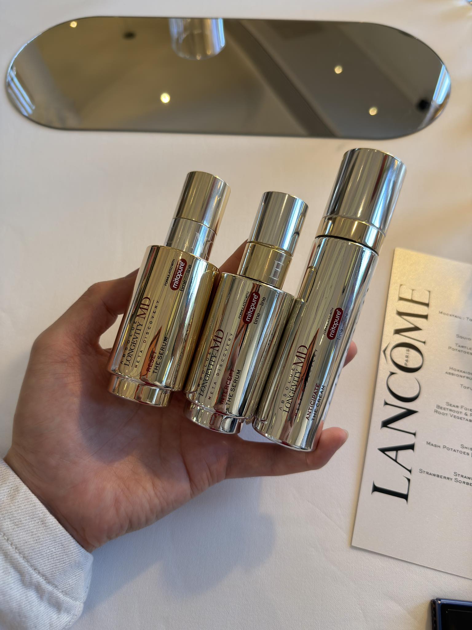 Lancôme Facebook ad: LANCÔME เซรั่มบำรุงผิวหน้า Absolue Longevity MD Intercept…