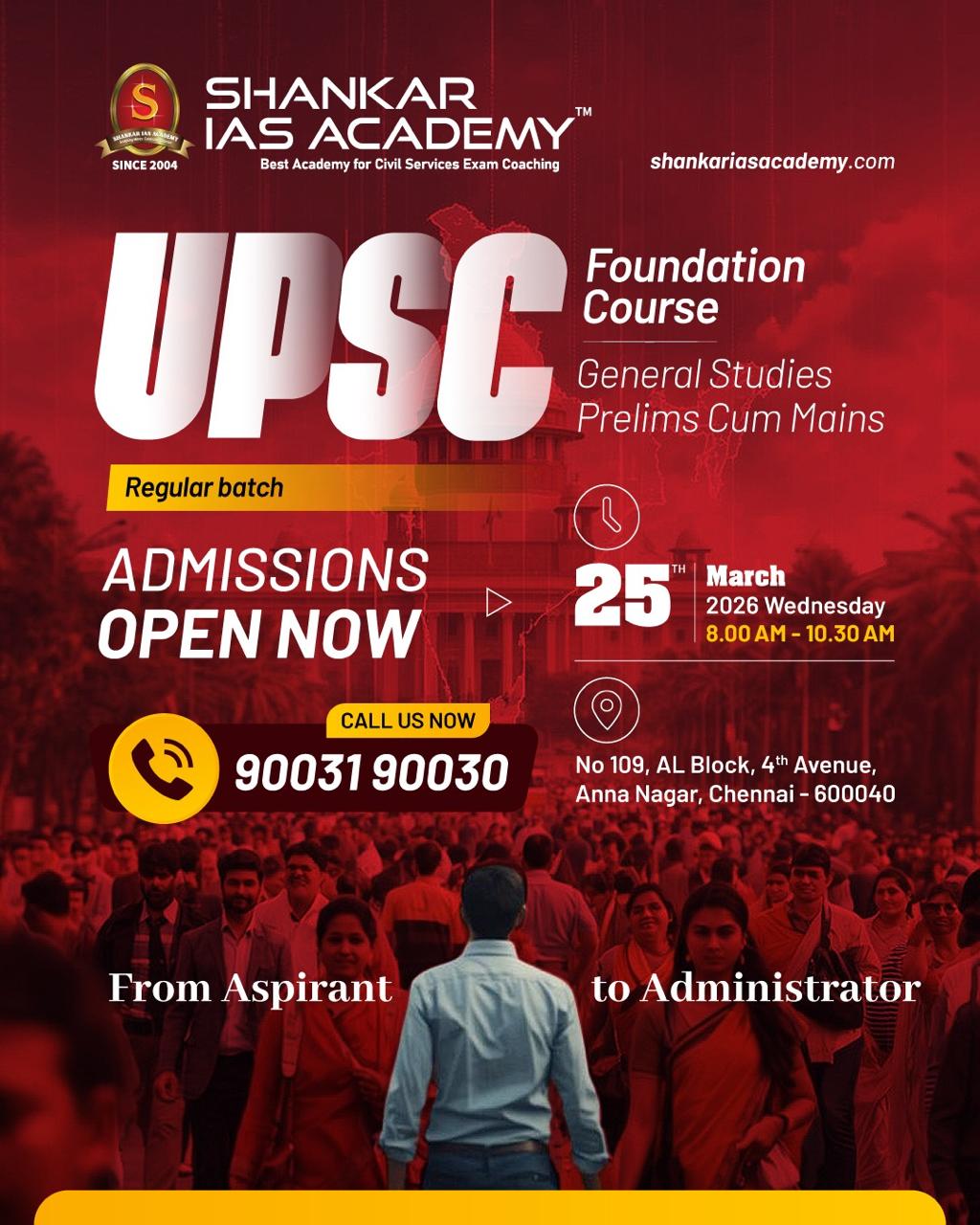 Shankar IAS Academy Facebook ad